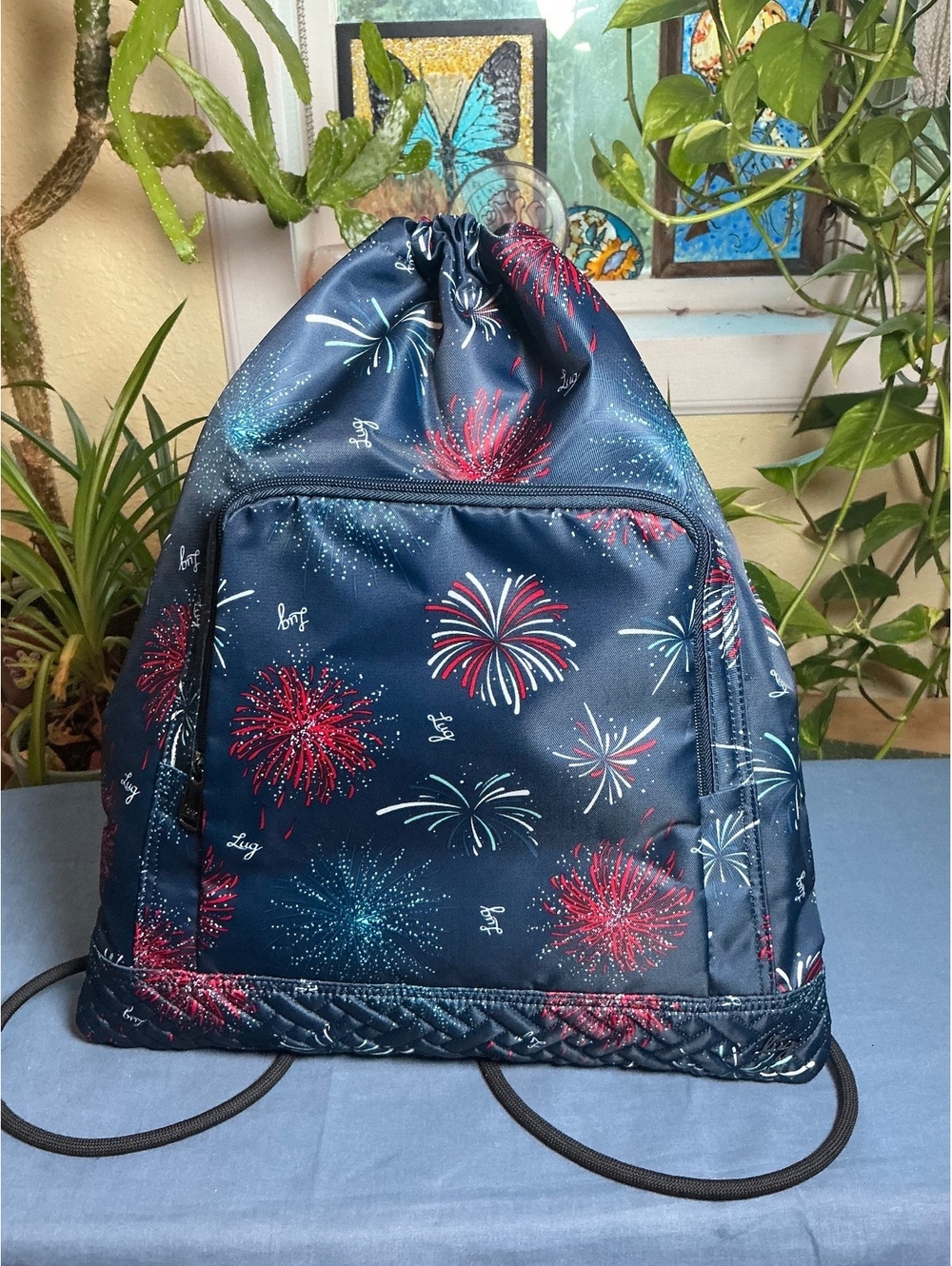 New Lug Sprinter Fireworks Jumping Jack Drawstring Backpack